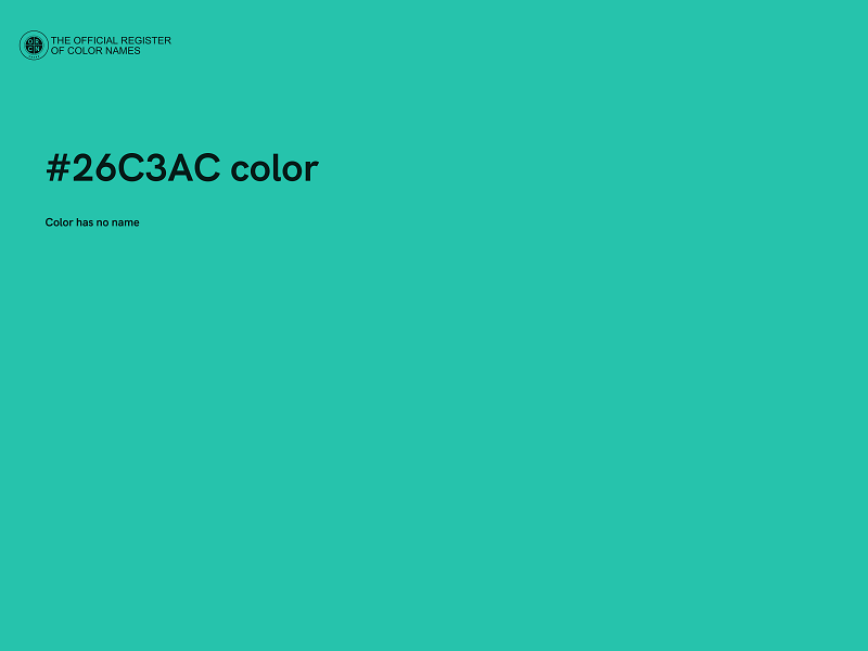 #26C3AC color image