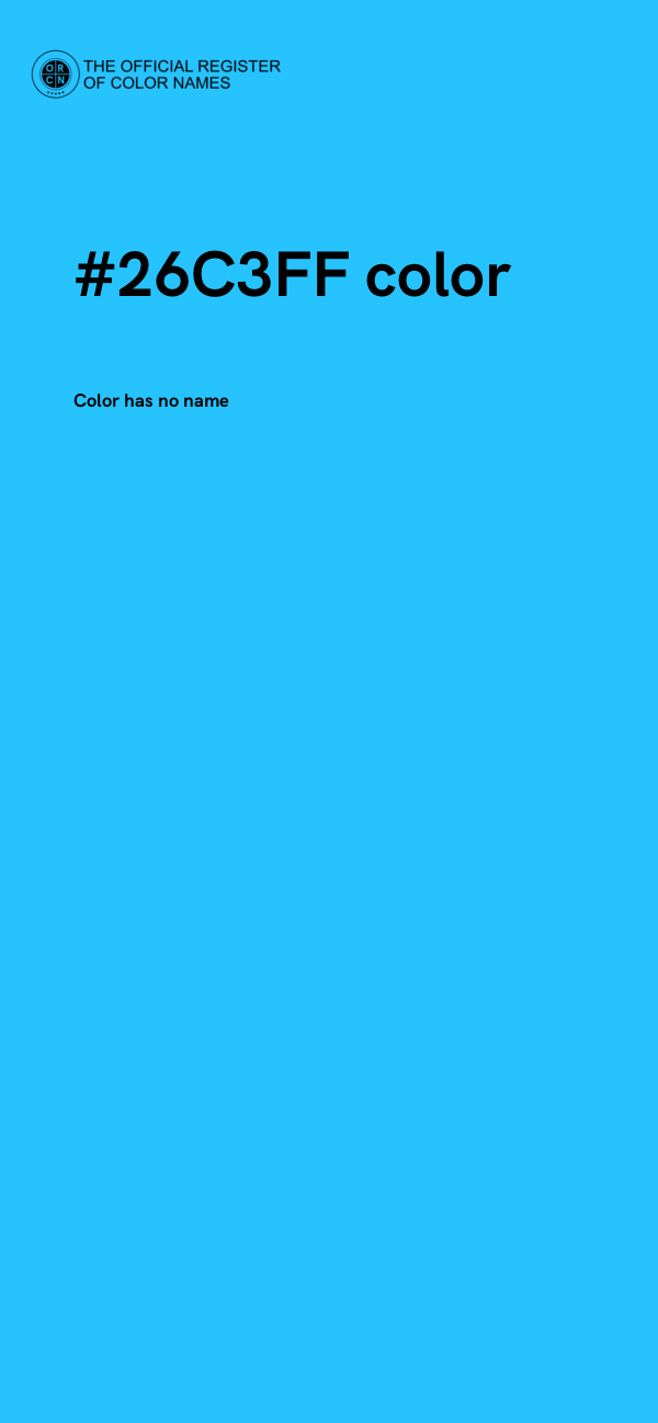 #26C3FF color image