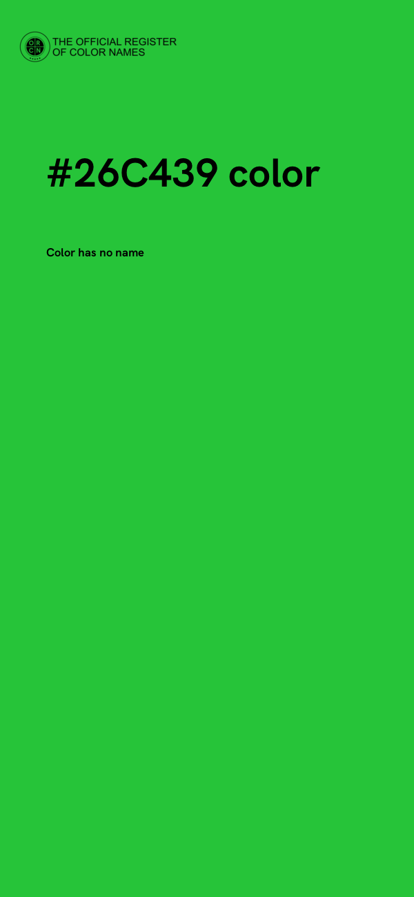 #26C439 color image