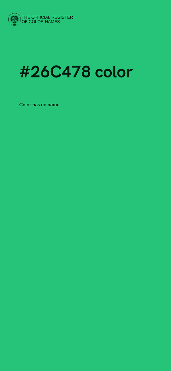 #26C478 color image