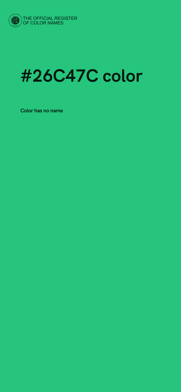 #26C47C color image