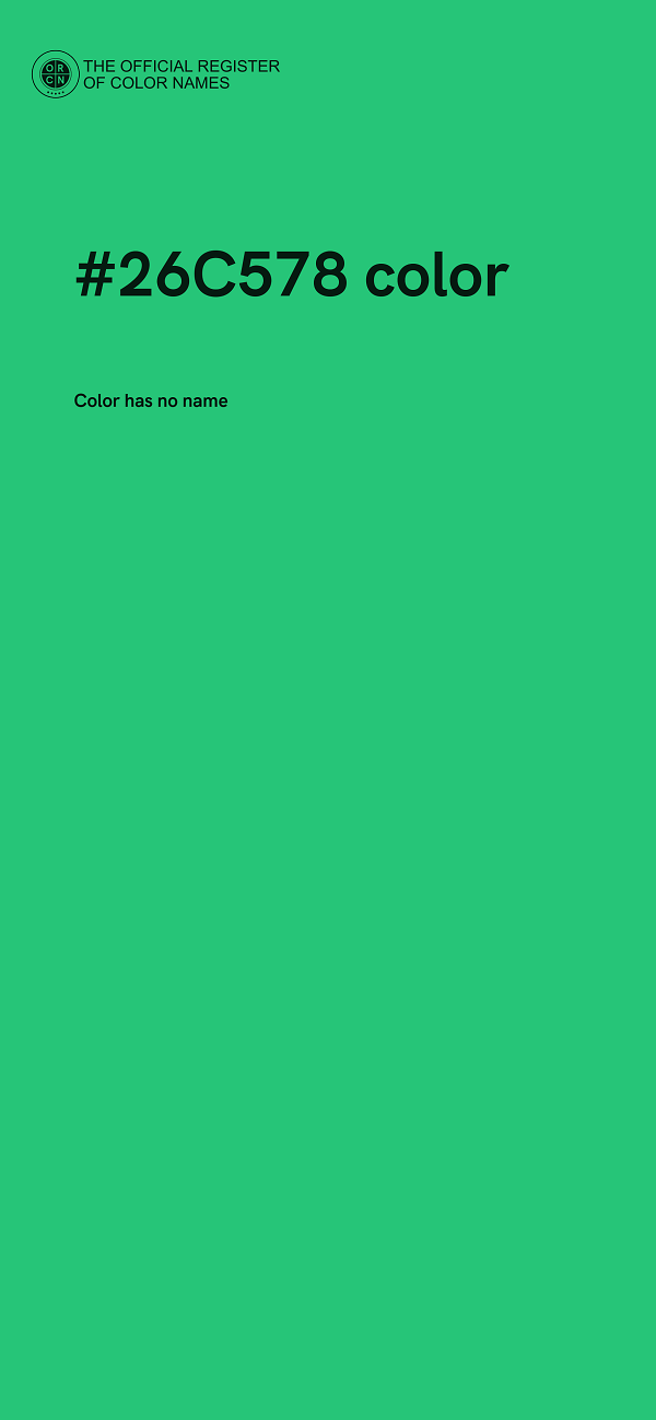 #26C578 color image