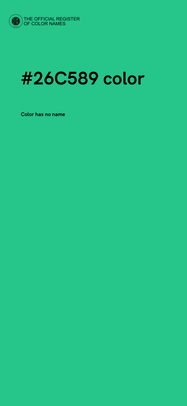 #26C589 color image