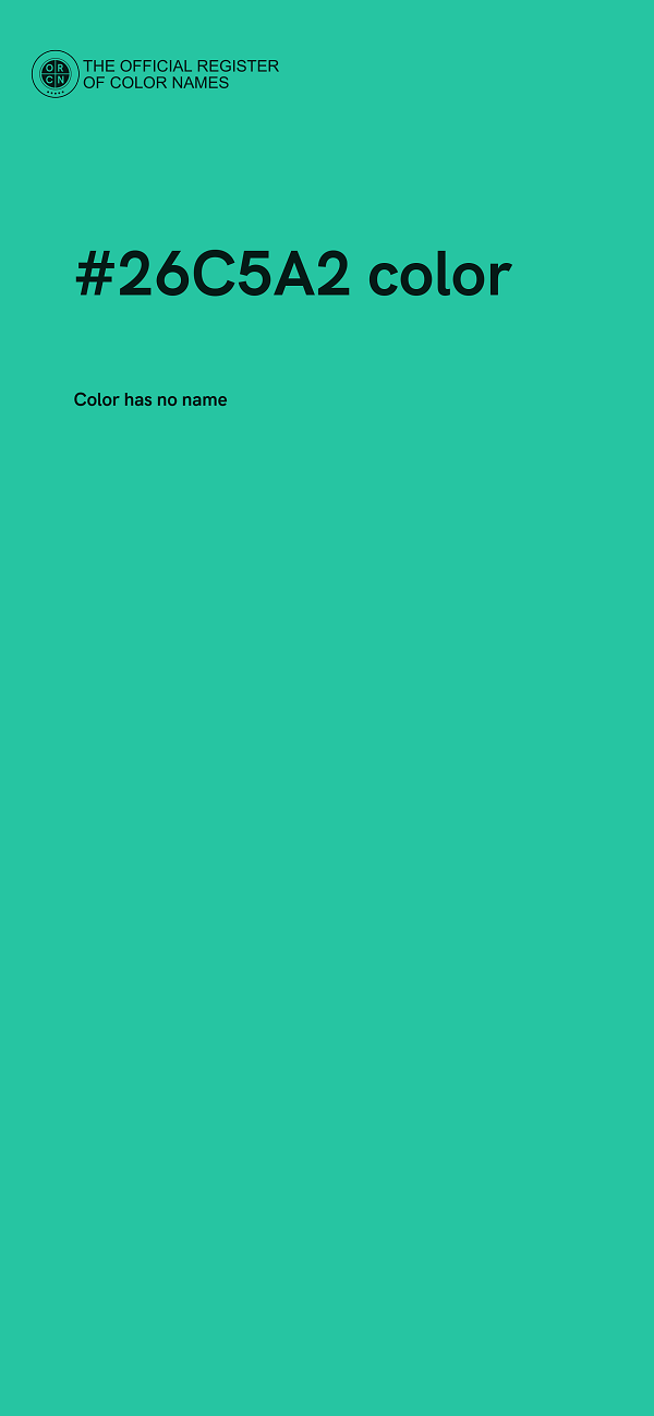 #26C5A2 color image