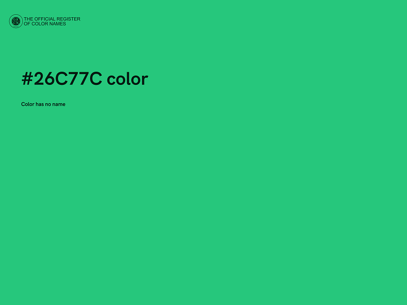 #26C77C color image