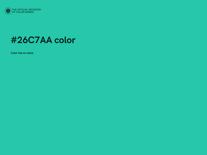 #26C7AA color image