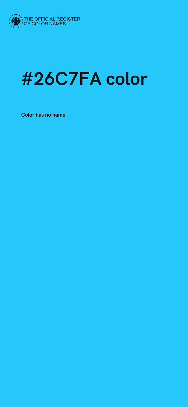 #26C7FA color image