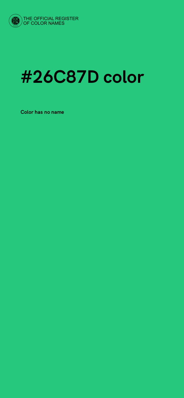 #26C87D color image