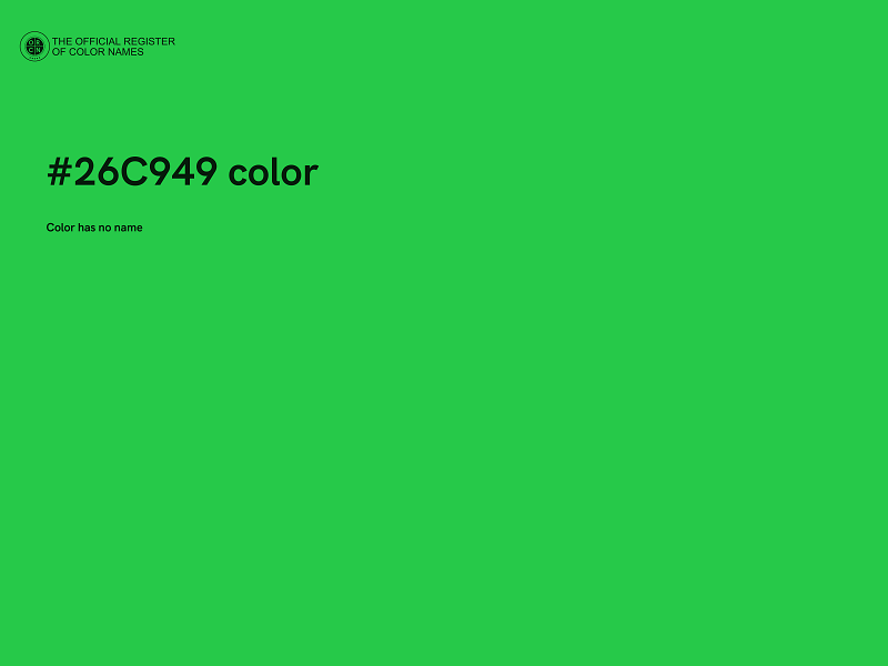 #26C949 color image