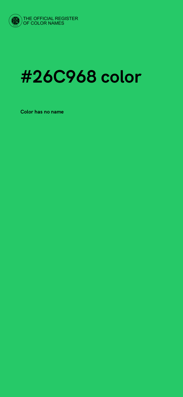 #26C968 color image