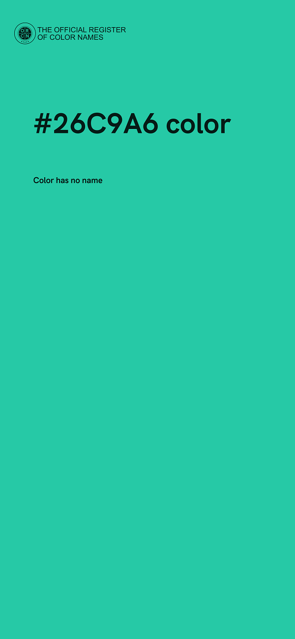 #26C9A6 color image