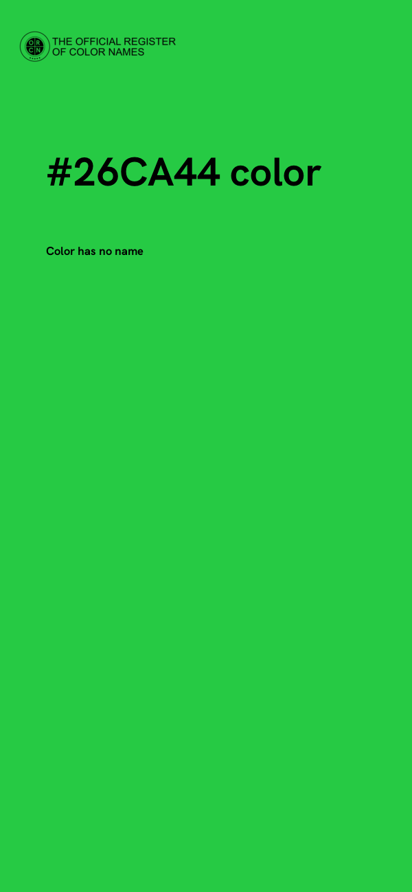 #26CA44 color image