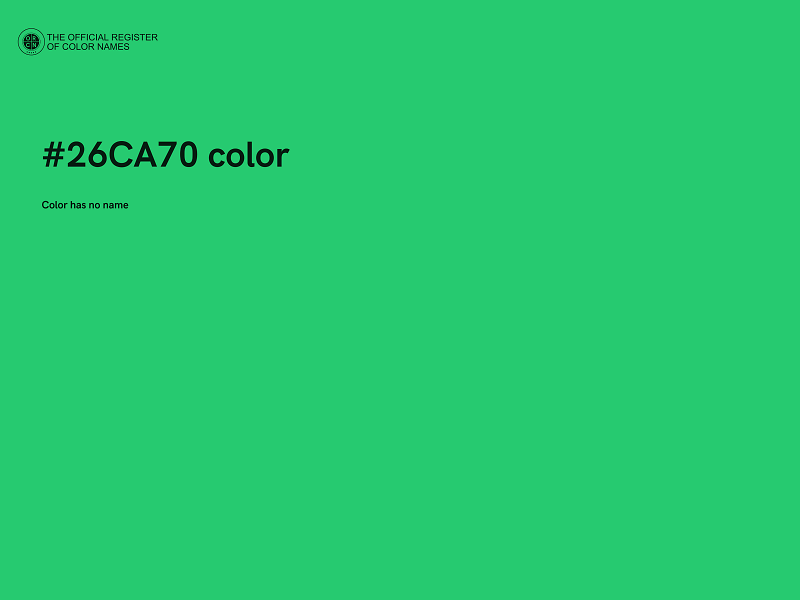 #26CA70 color image