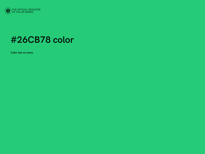 #26CB78 color image