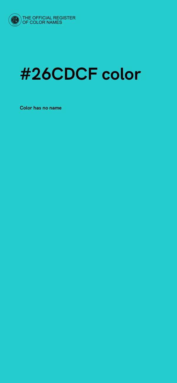 #26CDCF color image