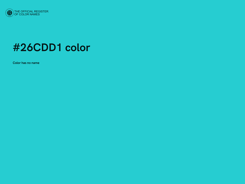 #26CDD1 color image