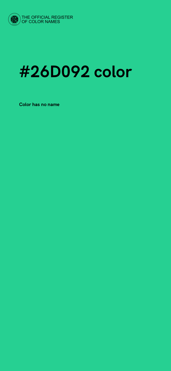 #26D092 color image