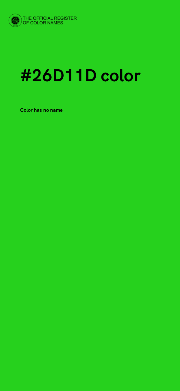 #26D11D color image