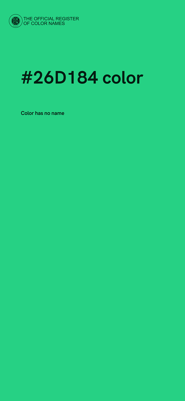 #26D184 color image