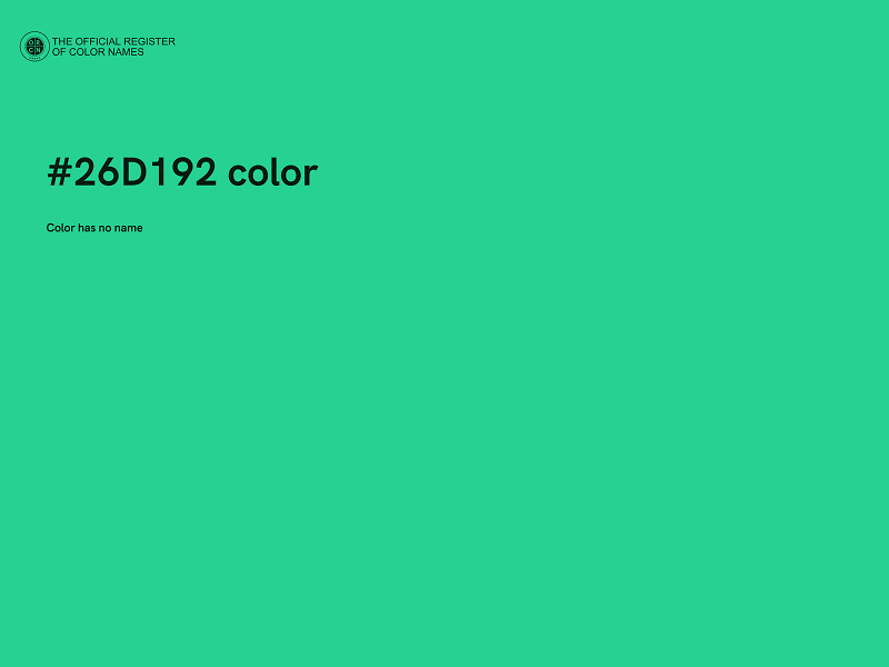#26D192 color image