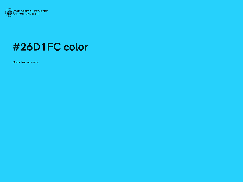 #26D1FC color image