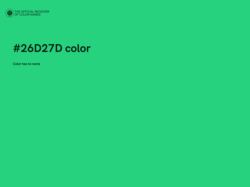 #26D27D color image