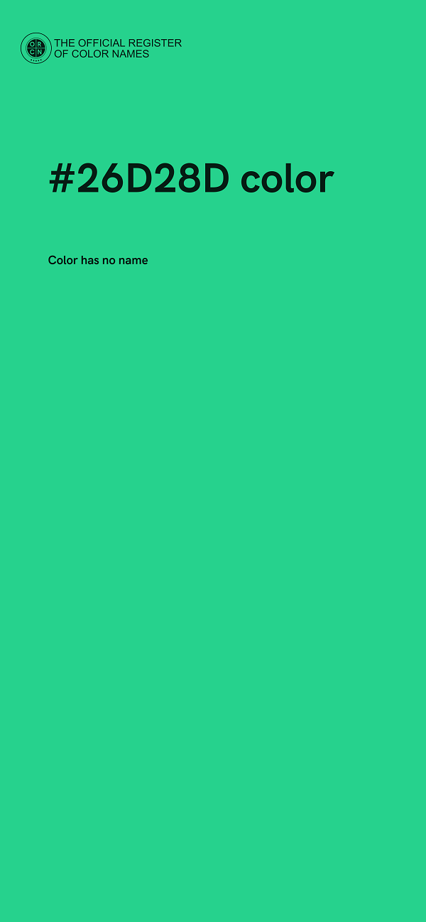 #26D28D color image