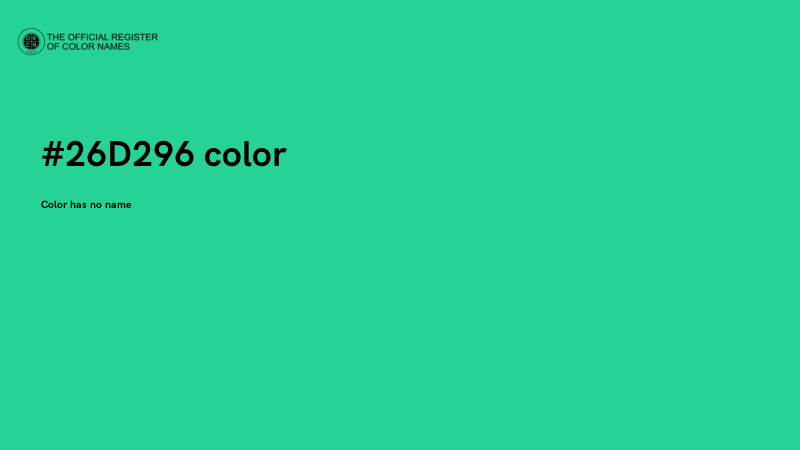 #26D296 color image