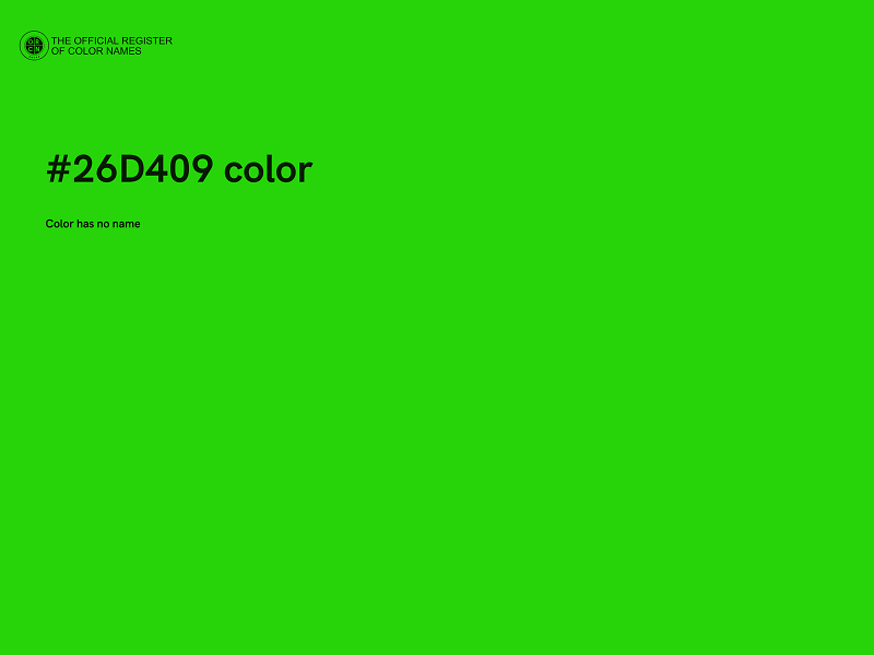 #26D409 color image