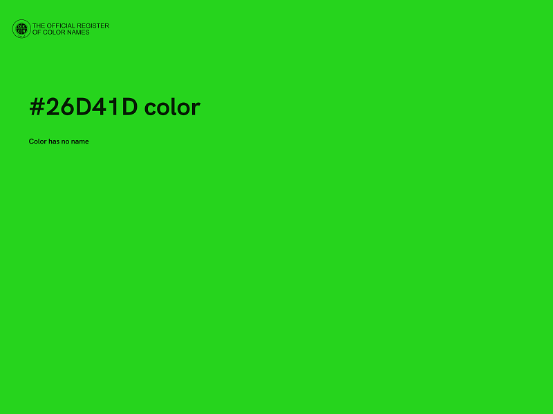 #26D41D color image