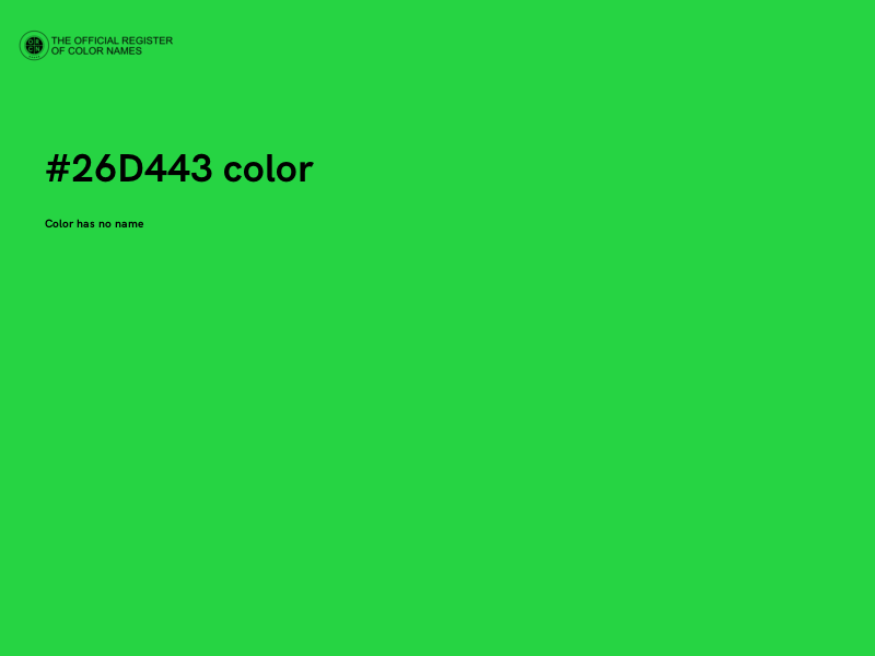 #26D443 color image