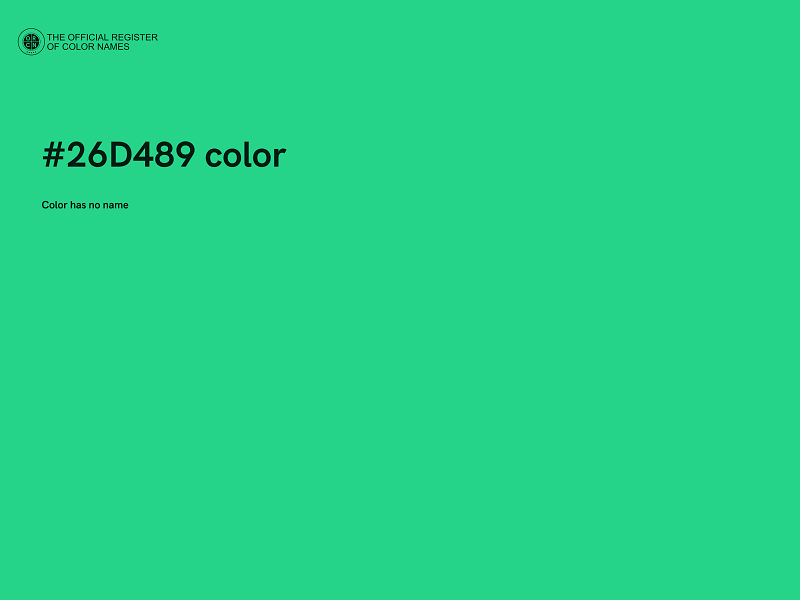 #26D489 color image