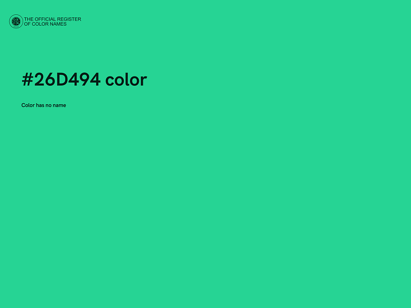 #26D494 color image