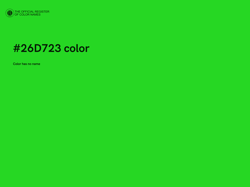 #26D723 color image