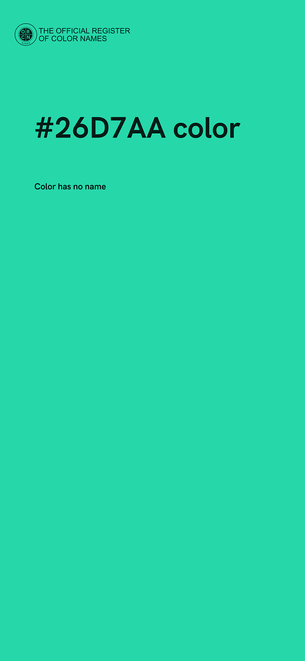 #26D7AA color image