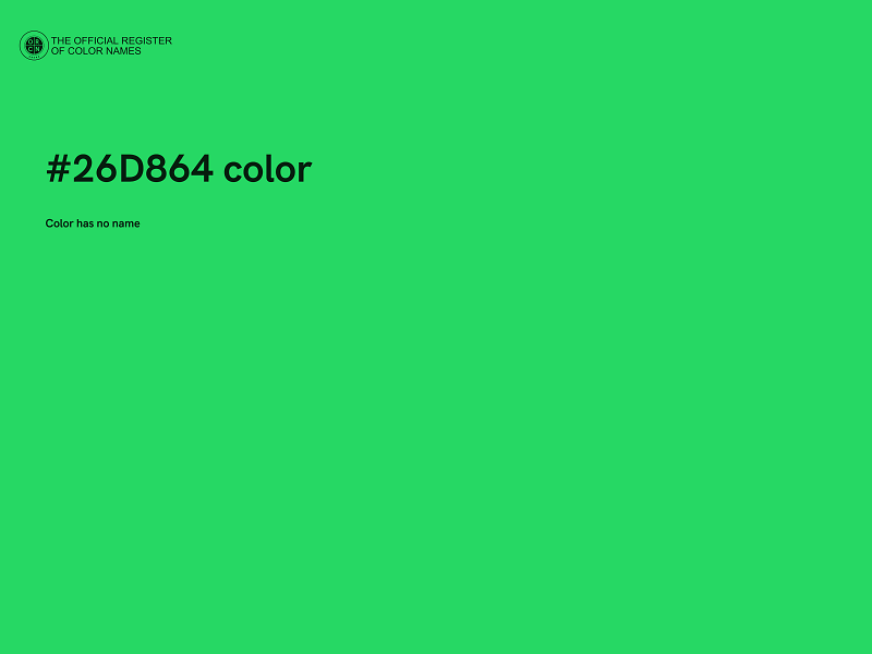 #26D864 color image