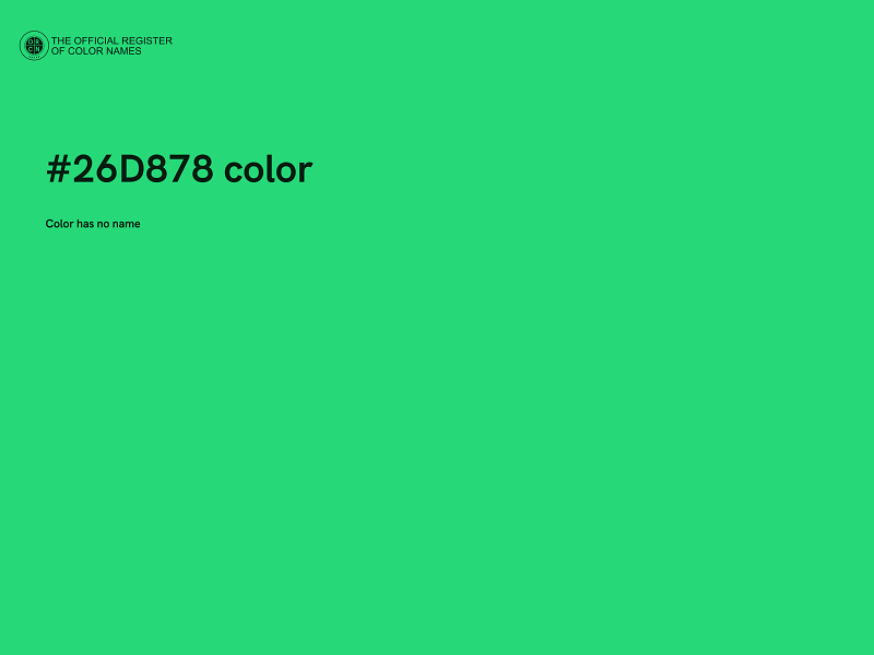 #26D878 color image