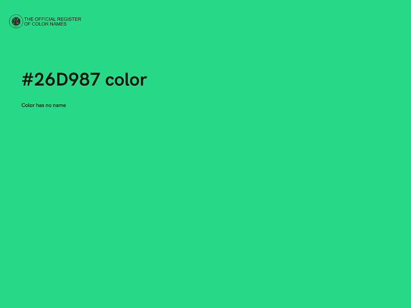 #26D987 color image