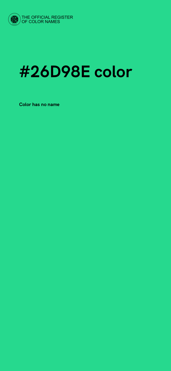 #26D98E color image