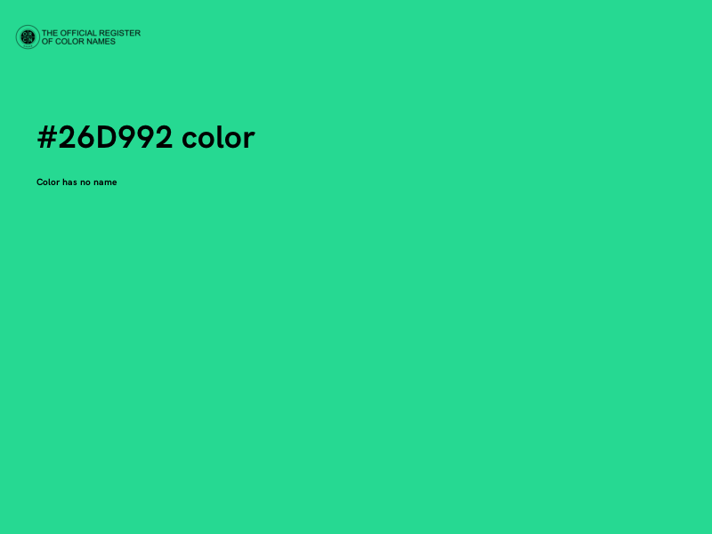#26D992 color image