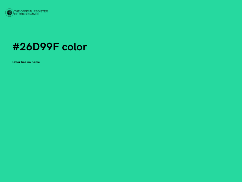 #26D99F color image