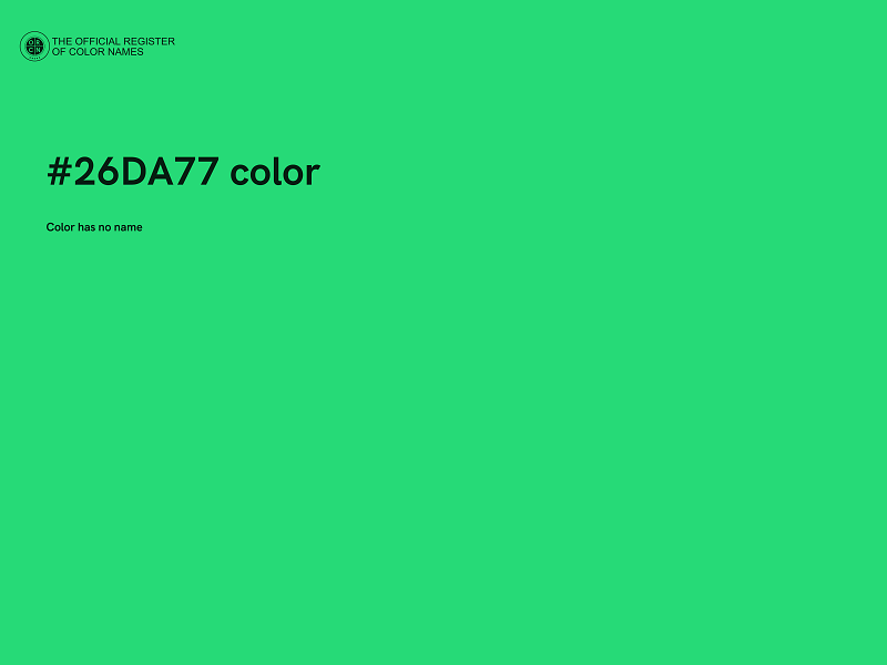 #26DA77 color image