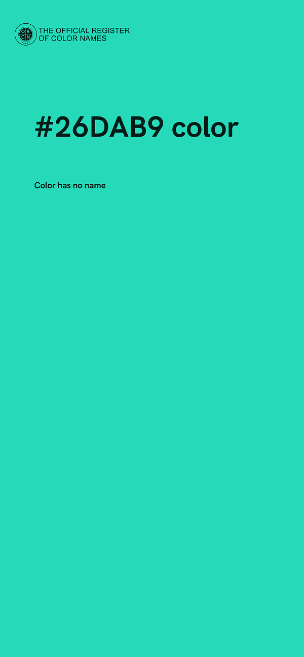 #26DAB9 color image