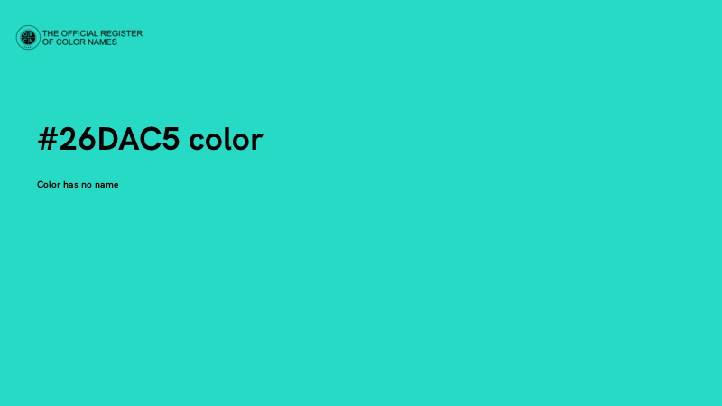 #26DAC5 color image