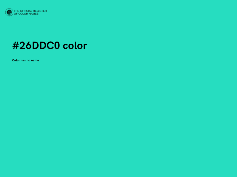 #26DDC0 color image