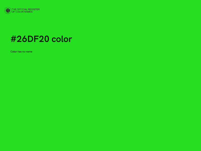 #26DF20 color image