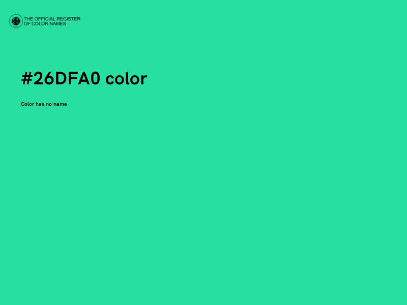 #26DFA0 color image