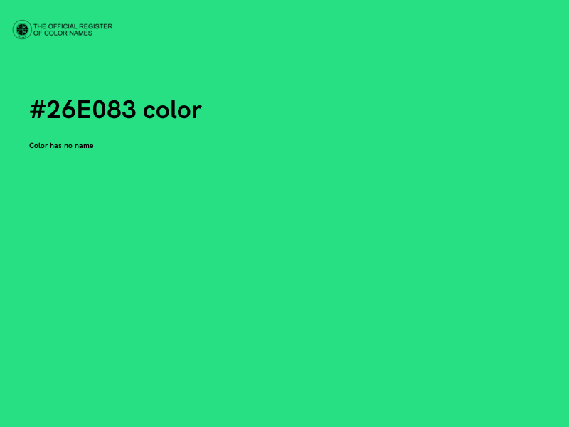 #26E083 color image