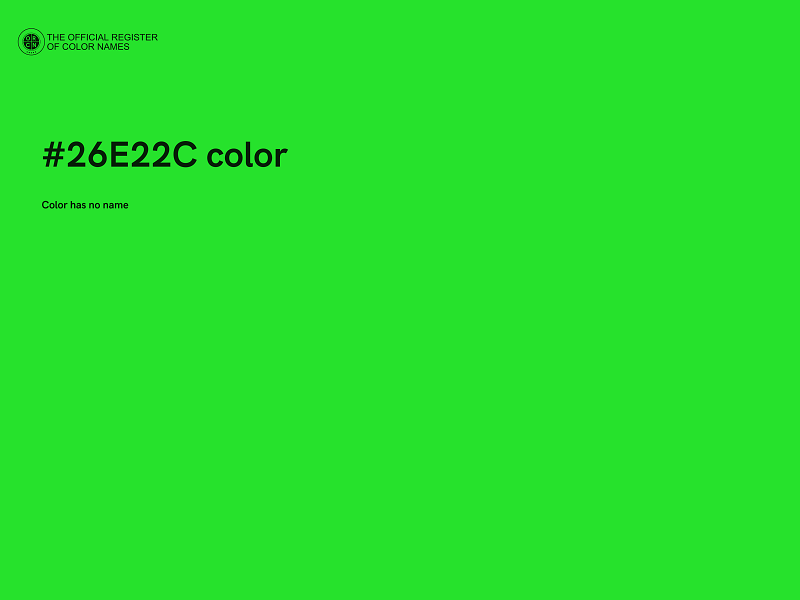 #26E22C color image