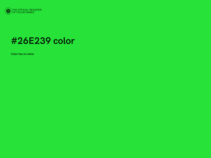 #26E239 color image